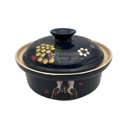 Terrine Ronde N°2 de 24 cm Bleu Cigogne 2