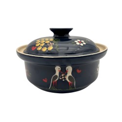 Terrine Ronde N°2 de 24 cm Bleu Cigogne | CuisinezPâtissez