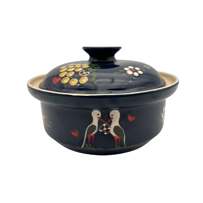 Terrine Ronde N°2 de 24 cm Bleu Cigogne | CuisinezPâtissez