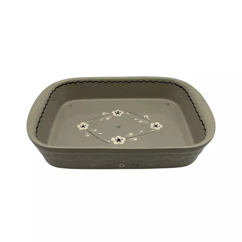 Plat à Lasagne N°3 de 32 x 21 cm Églantine