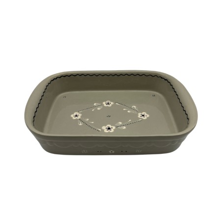 Plat à Lasagne N°5 de 40 x 27 cm Églantine
