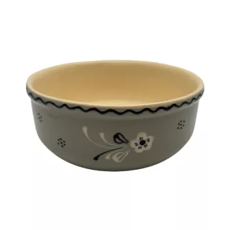 Plat à gratin motif Églantine – poterie artisanale – CuisinezPâtissez Reims