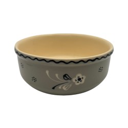 Plat à gratin motif Églantine – poterie artisanale – CuisinezPâtissez Reims