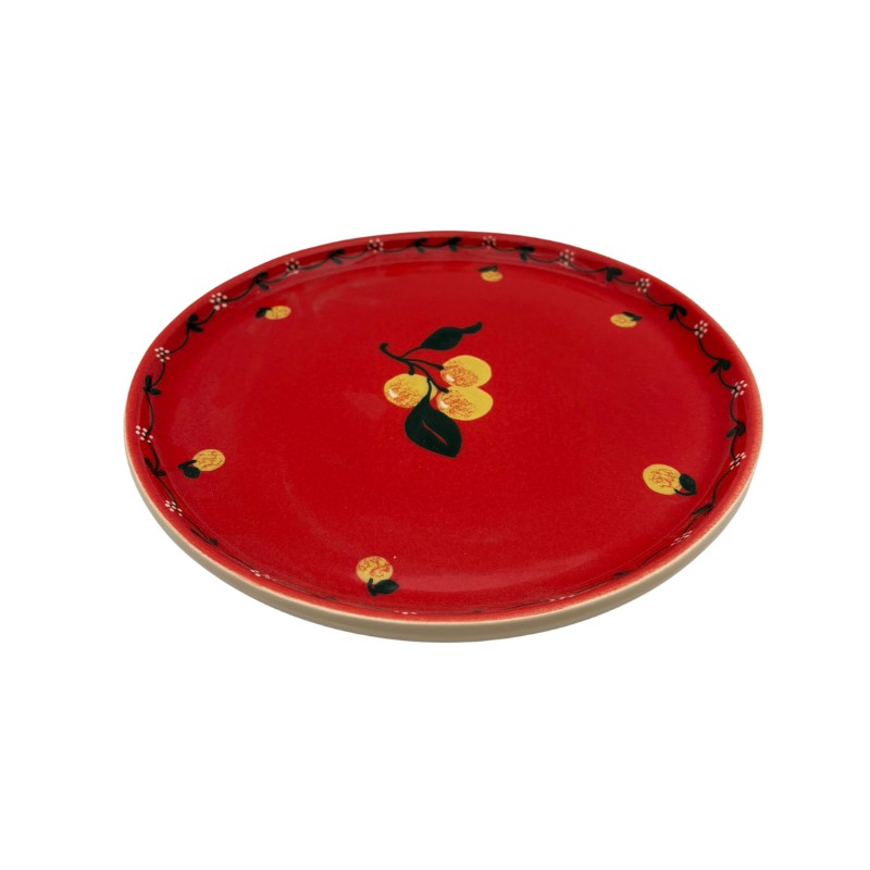 Plat à tarte de 33 cm Rouge Mirabelle | CuisinezPâtissez