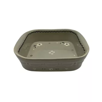 Plat Carré N°3 de 27 x 24 cm  Églantine