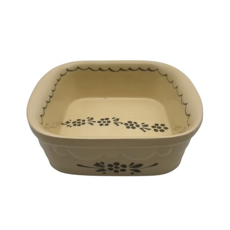 Plat Carré N°1 de 18.5 x 16 cm Nature Papillons Gris