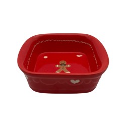 Plat Carré N°1 de 18.5 x 16 cm Rouge Männele