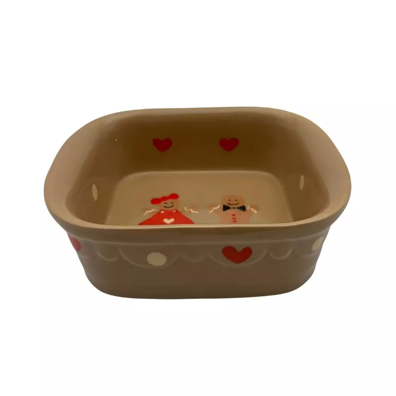 Plat Carré N°3 de 27 x 24 cm  Taupe Männele