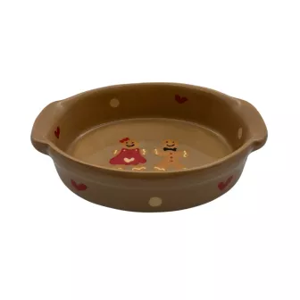 Plat Ovale N°3 de 38 cm Taupe Männele