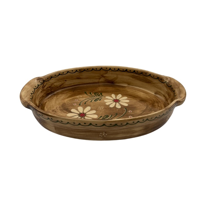 Plat Ovale N°2 de 34 cm Faux-Bois