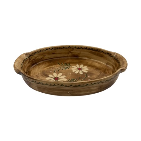 Plat Ovale N°2 de 34 cm Faux-Bois