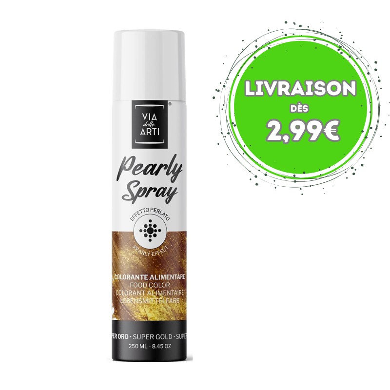 Spray Colorant Or Effet Métallisé 150 ml | CuisinezPâtissez