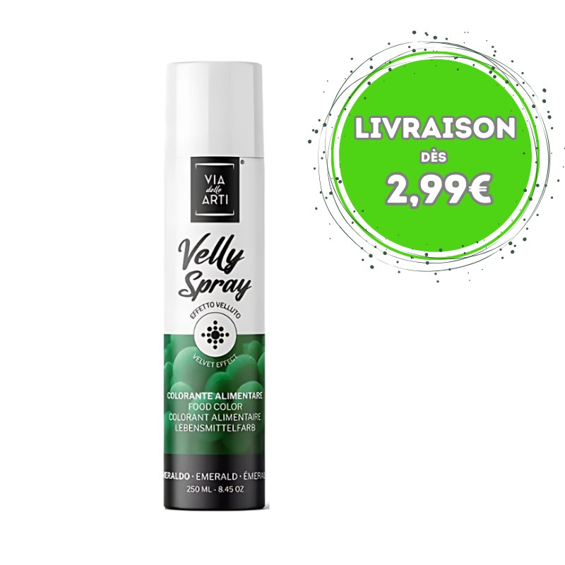 Colorant spray velours vert émeraude