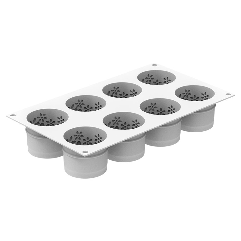 Moule Silicone Antea 8 Cylindres 130 ml – Moule Pâtisserie Professionnel | CuisinezPâtissez