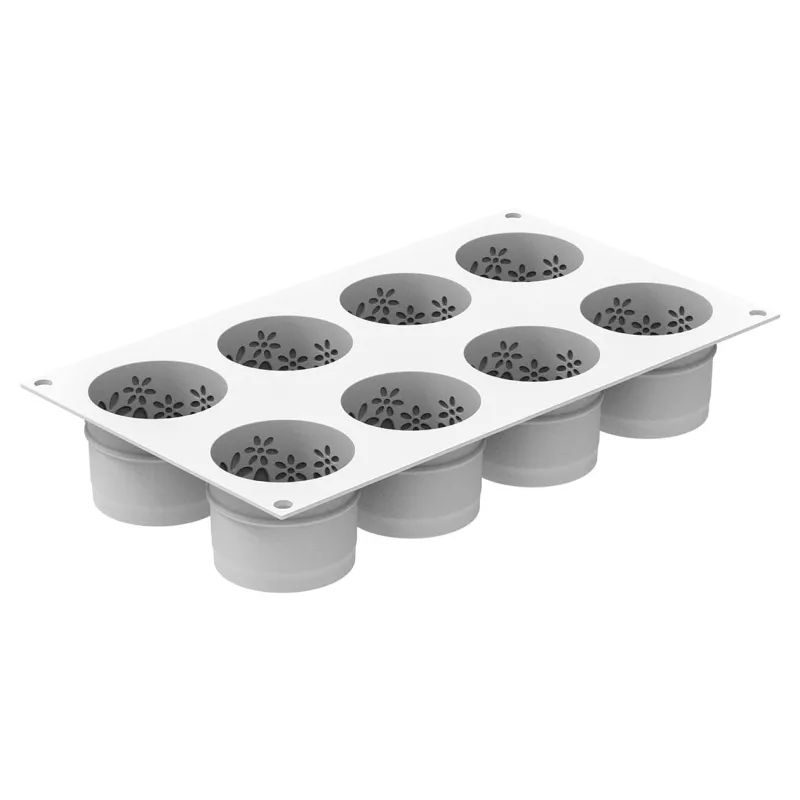 Moule silicone Antea 130 Silikomart 8 cylindres