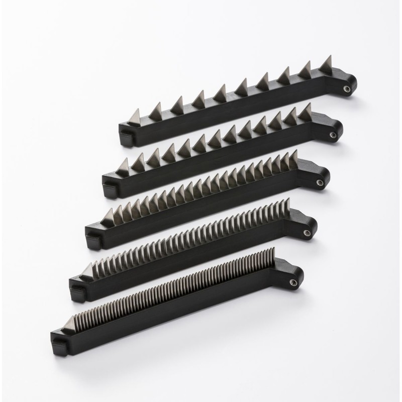 Mandoline inox Compact-PRO Basalte – 2 peignes effileurs 4 & 10 mm | CuisinezPâtissez