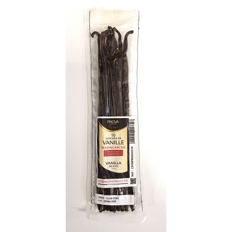 Gousses de vanille Bourbon Madagascar x10