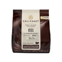 Chocolat noir 54,5 % Callebaut N°811 – 400 g couverture en pistoles