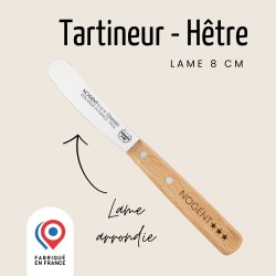 Tartineur Bois Hêtre 8 cm – Lame Lisse Précise | CuisinezPâtissez
