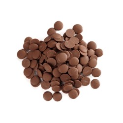 palets de chocolat au lait 35% de cacao pour pâtisserie, 600 g, utilisés pour desserts et recettes gourmandes.
