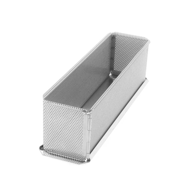moule à pâté en croûte inox perforé démontable