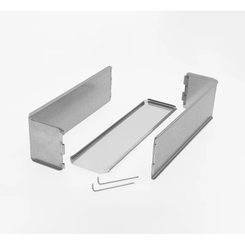 moule à pâté en croûte inox perforé démontable démonté