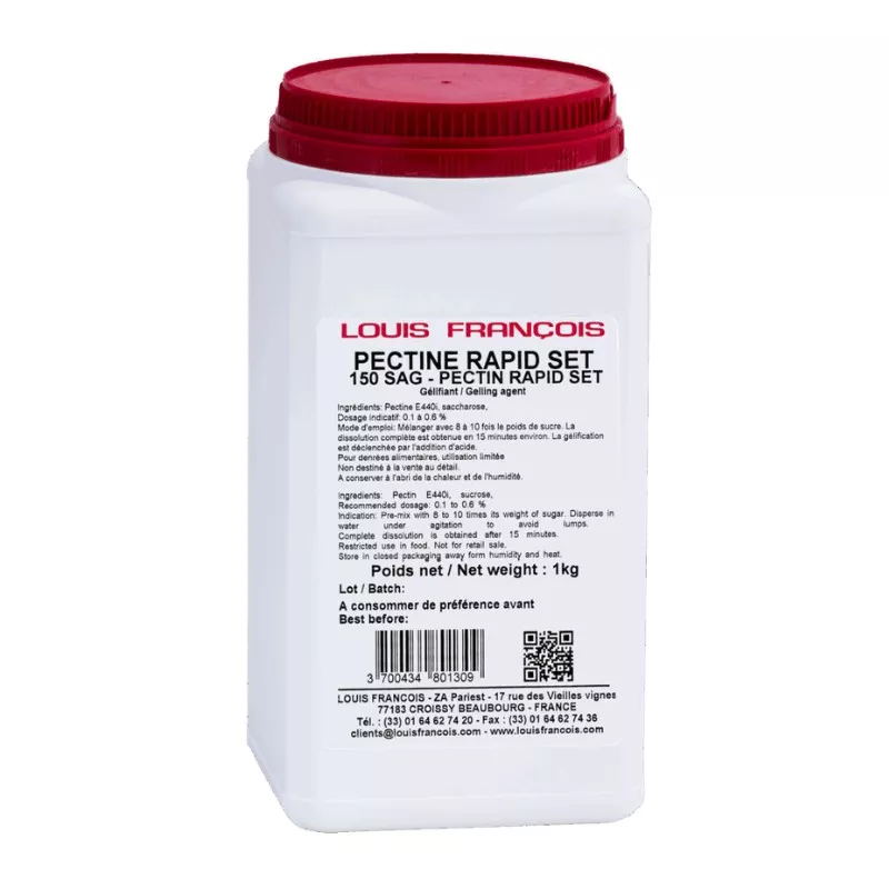 Pectine Rapid Set gélifiant prise rapide 1 kg
