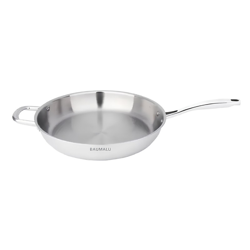 Poêle Inox Tripli Pro 32 cm avec Contre-Poignée | CuisinezPâtissez