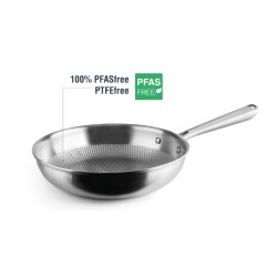 Poêle titanium 28 cm sans PFAS ni PTFE avec revêtement antiadhésif en titane