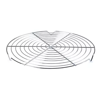 Grille de cuisson ronde en inox 28 cm