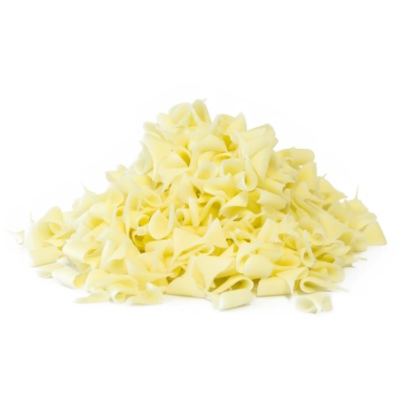 Micro copeaux de chocolat blanc en boîte 2 kg pour décoration de gâteaux, desserts et pâtisseries