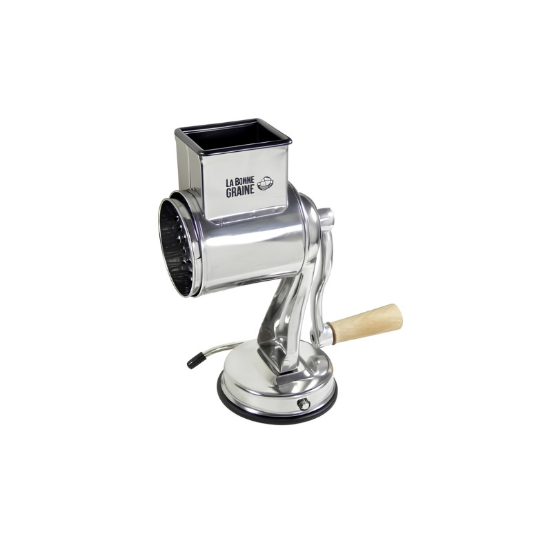 Râpe inox 4 tambours La Bonne Graine Louis Tellier avec fixation ventouse