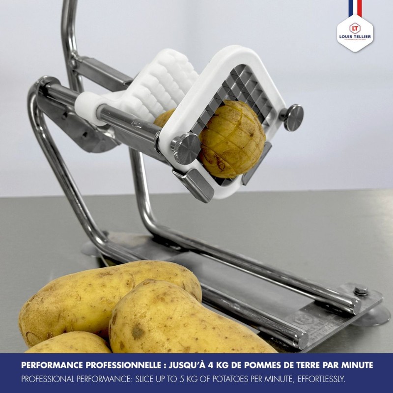 Coupe-frites Compact Pro pour préparer des frites maison avec une grille de coupe 10 mm
