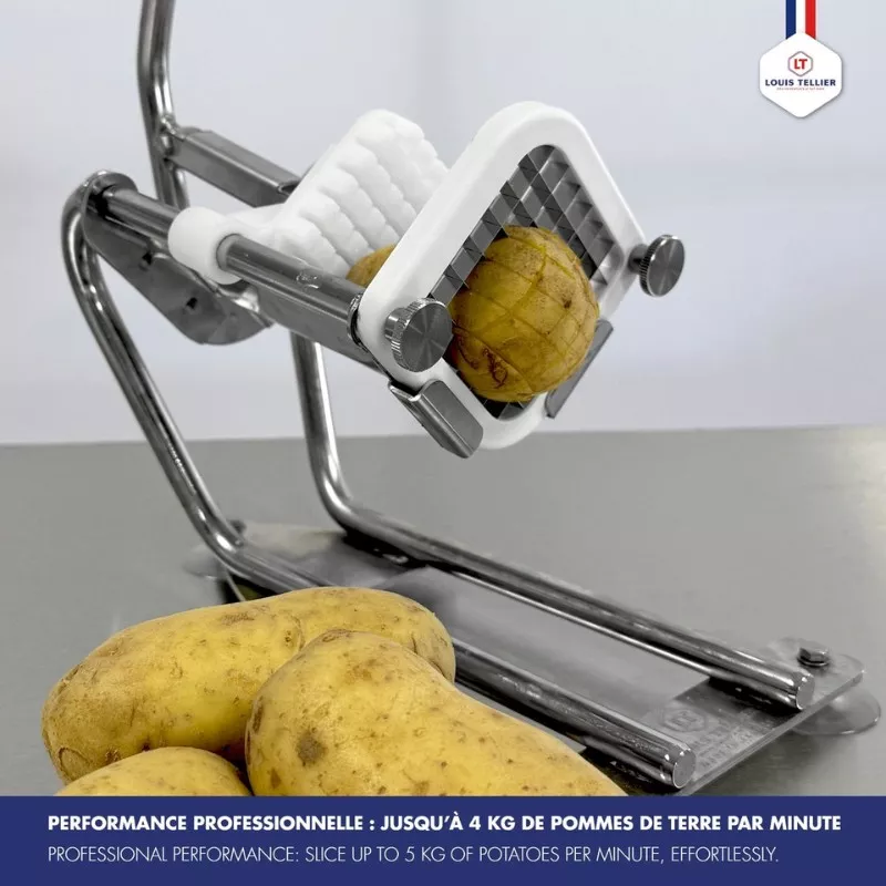 Coupe-frites Compact Pro pour préparer des frites maison avec une grille de coupe 10 mm