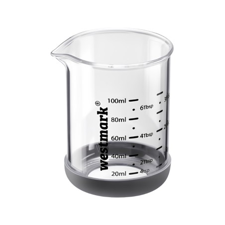 Verre doseur 100 ml en verre silicone