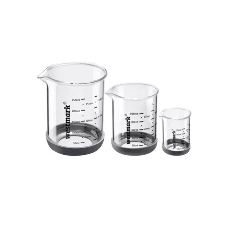 Set de verres doseurs 50, 100 et 250 ml