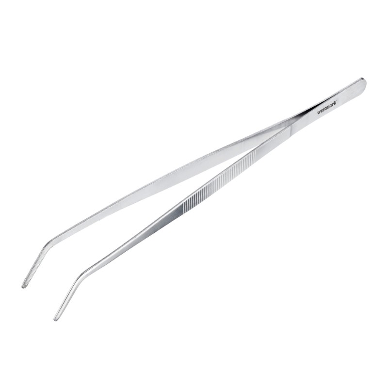 Pince de Cuisine Courbée en Acier Inoxydable – Lot de 2 (19,5 et 29 cm) | CuisinezPâtissez