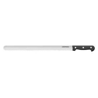 Couteau à génoise 38 cm lame crantée usage pâtisserie
