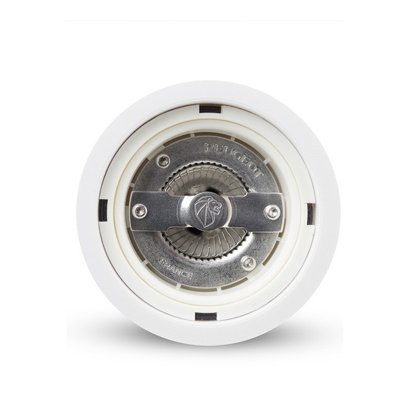 Moulin à sel manuel en bois u'Select laqué blanc 12 cm