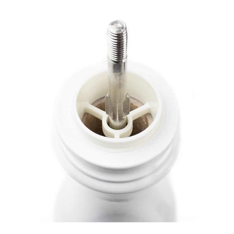 Moulin à sel manuel en bois u'Select laqué blanc 12 cm