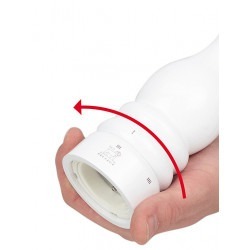 Moulin à sel manuel en bois u'Select laqué blanc 12 cm