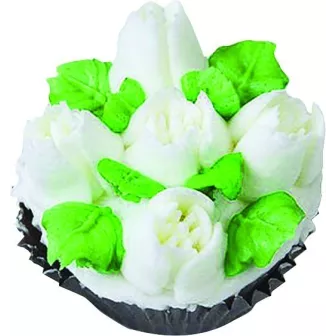 Douille fleur tulipe n°244 inox décor pâtisserie