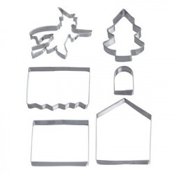 Découpoir maisonnette gingembre – Kit 6 pièces pour biscuits | CuisinezPâtissez