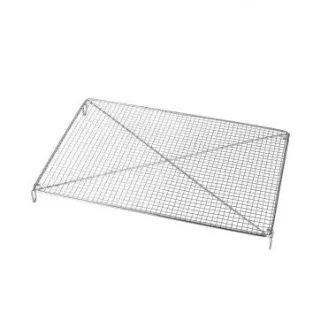 Volette pâtisserie inox rectangulaire 30,5x22 cm surélevée