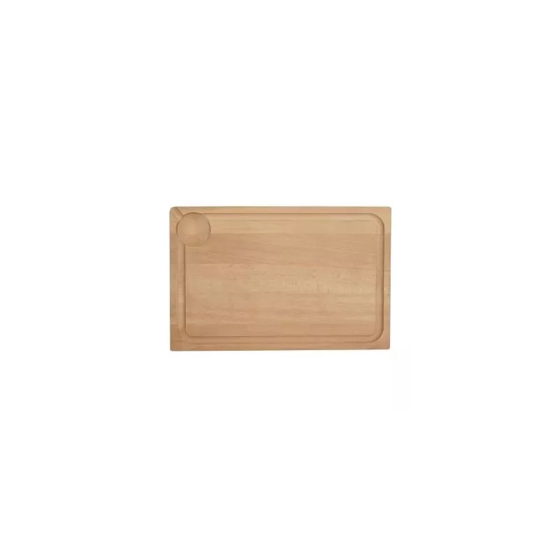 Planche à Découper avec Rigole en Bois 