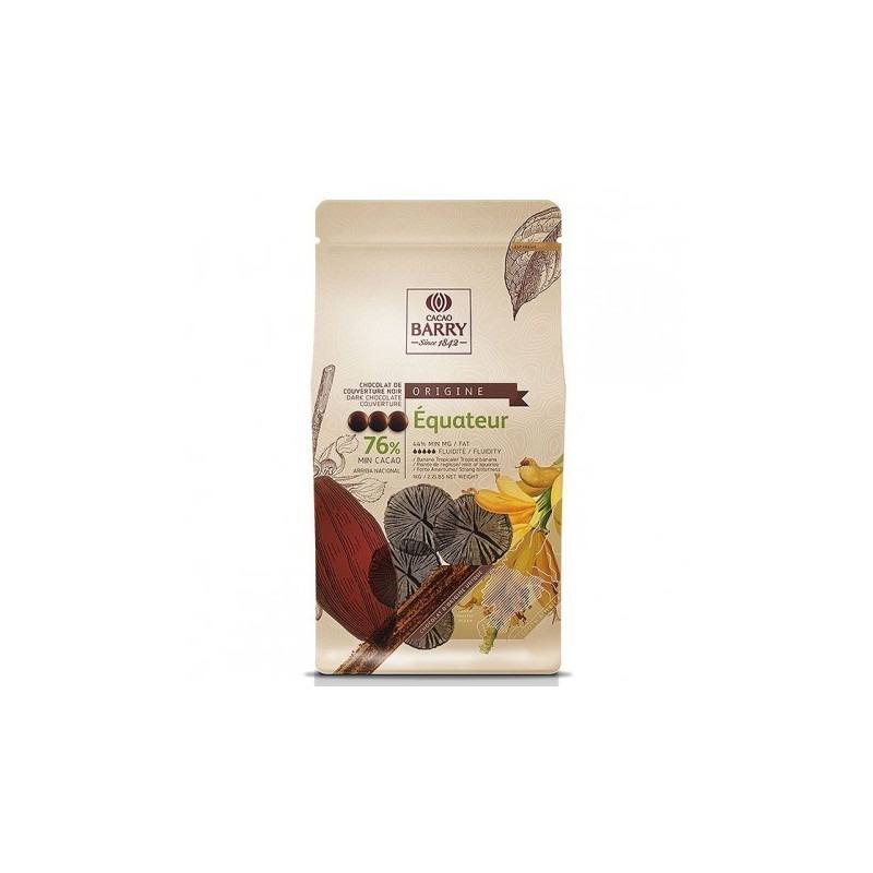 Chocolat Noir Origine Équateur 76% - 1 kg 