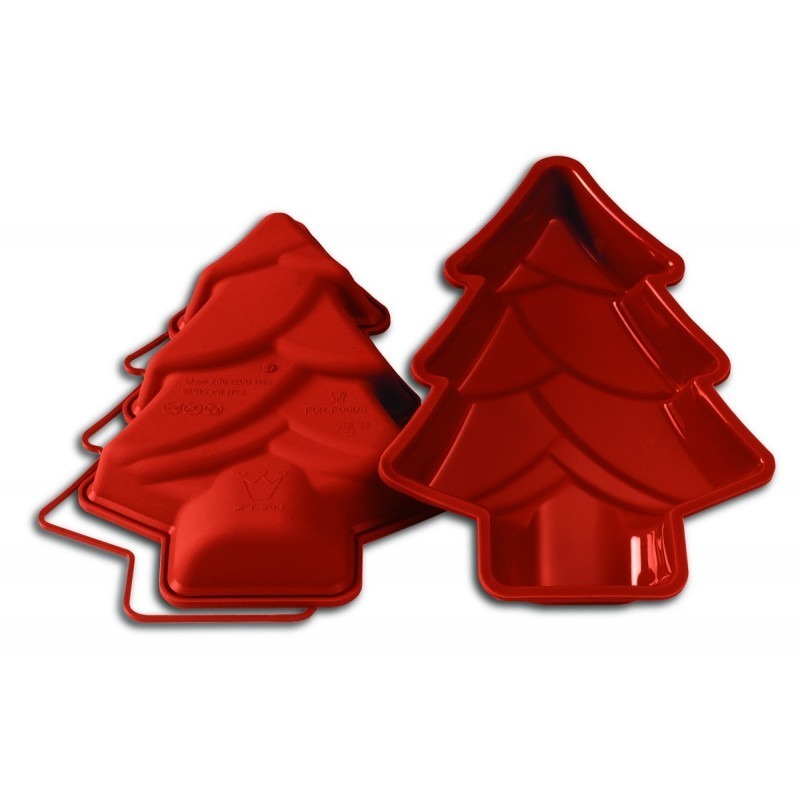 Moule Souple Forme Sapin en Silicone 28 x 20 cm  