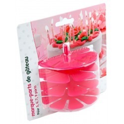 Marque-parts de Gâteaux 5, 6, 7 et 9 parts 