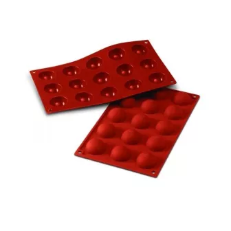 Moule Demi-Sphères flexi Diamètre:4 cm Nombre d'alvéoles:15 Alvéoles