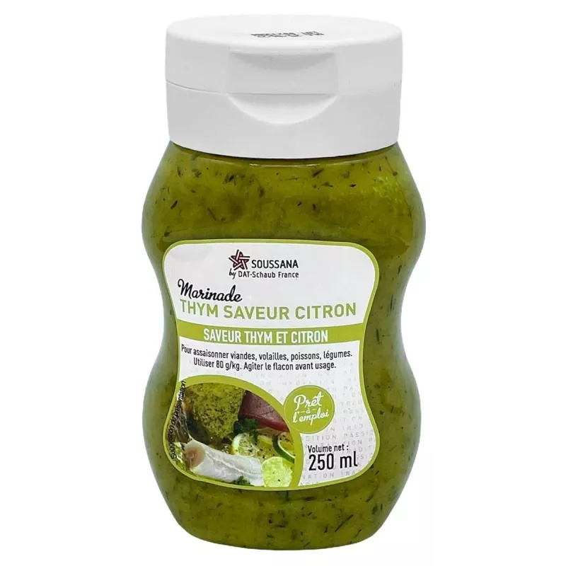 Marinades Soussana 250 ML Parfum:Thym / Citron
